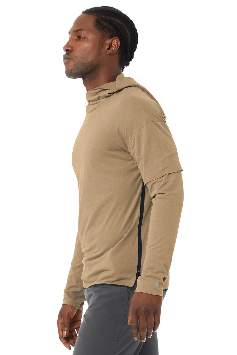 2-In-1 Pullover Hoodie - Gravel