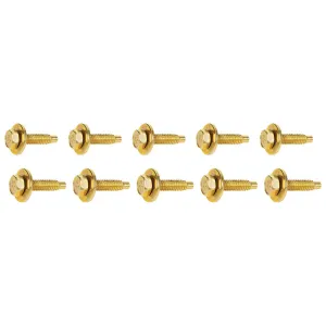 Allstar Performance Body Bolt Kit - 1/4-20" - 1-1/8" Long - Hex Head - Cadmium (Set of 10)