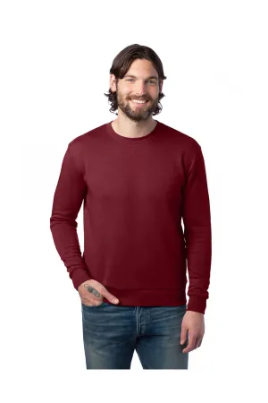 Alternative Mens Eco Cozy Fleece Crewneck Sweatshirt - Currant