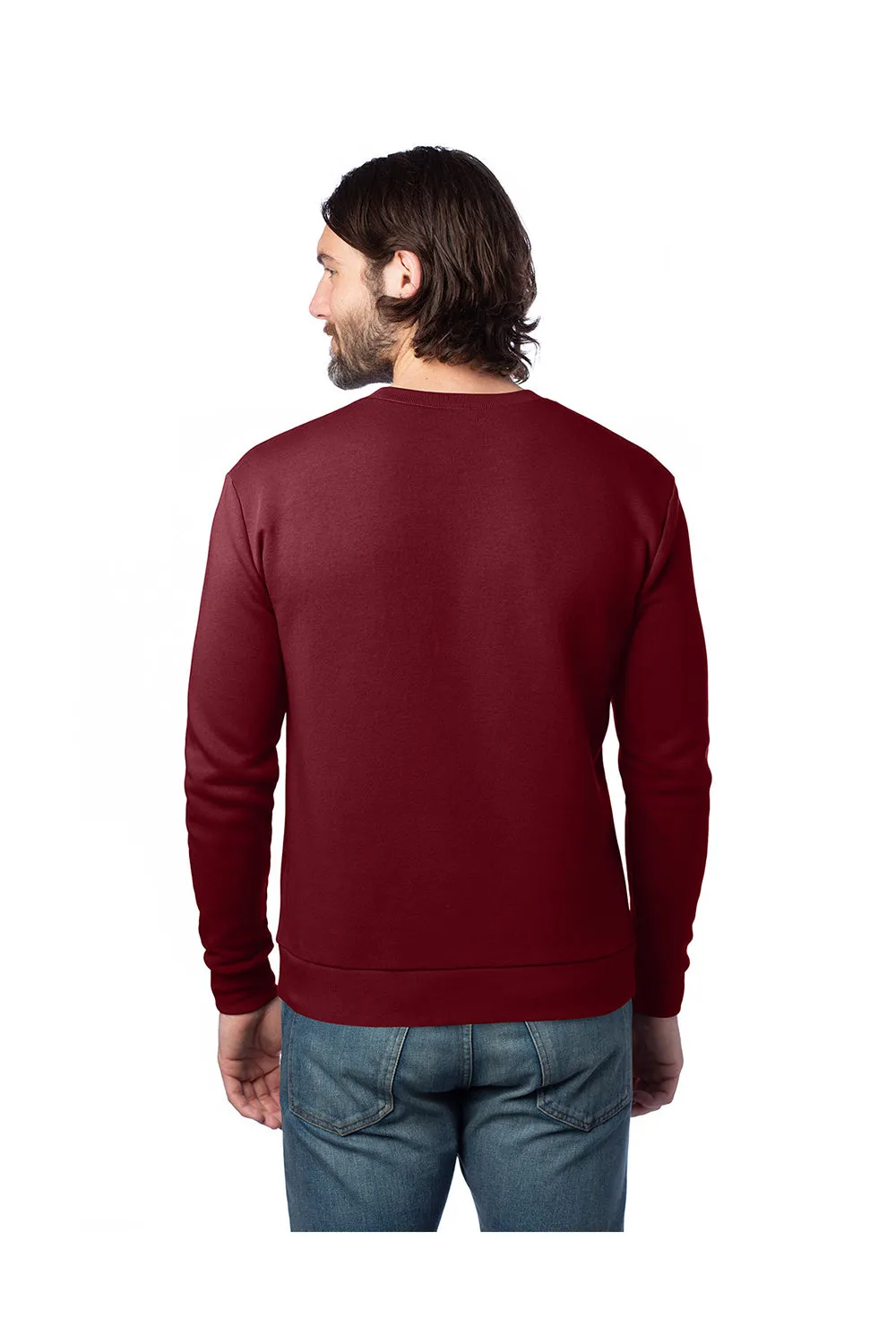 Alternative Mens Eco Cozy Fleece Crewneck Sweatshirt - Currant