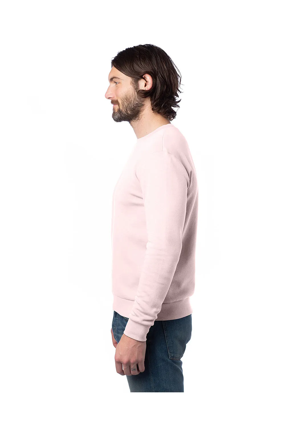 Alternative Mens Eco Cozy Fleece Crewneck Sweatshirt - Faded Pink