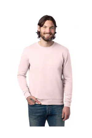 Alternative Mens Eco Cozy Fleece Crewneck Sweatshirt - Faded Pink