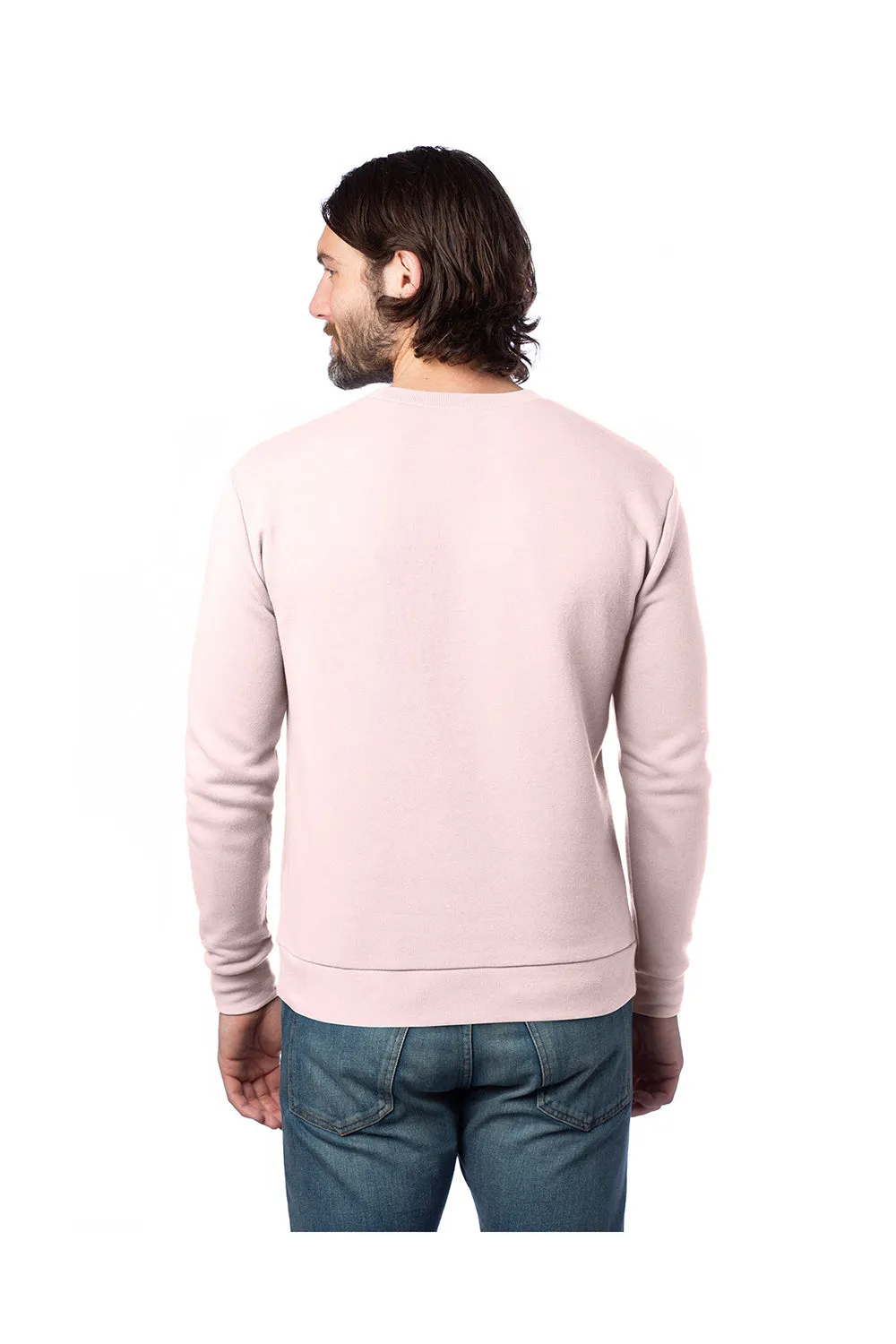 Alternative Mens Eco Cozy Fleece Crewneck Sweatshirt - Faded Pink