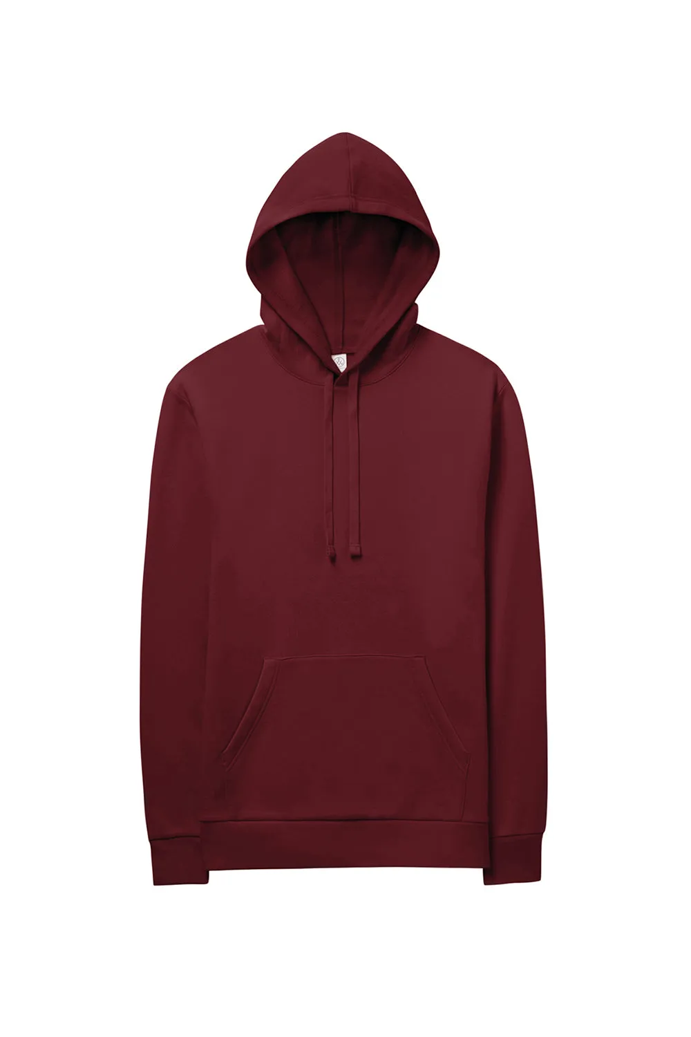 Alternative Mens Eco Cozy Fleece Hooded Sweatshirt Hoodie w/ Pouch Pocket - Currant