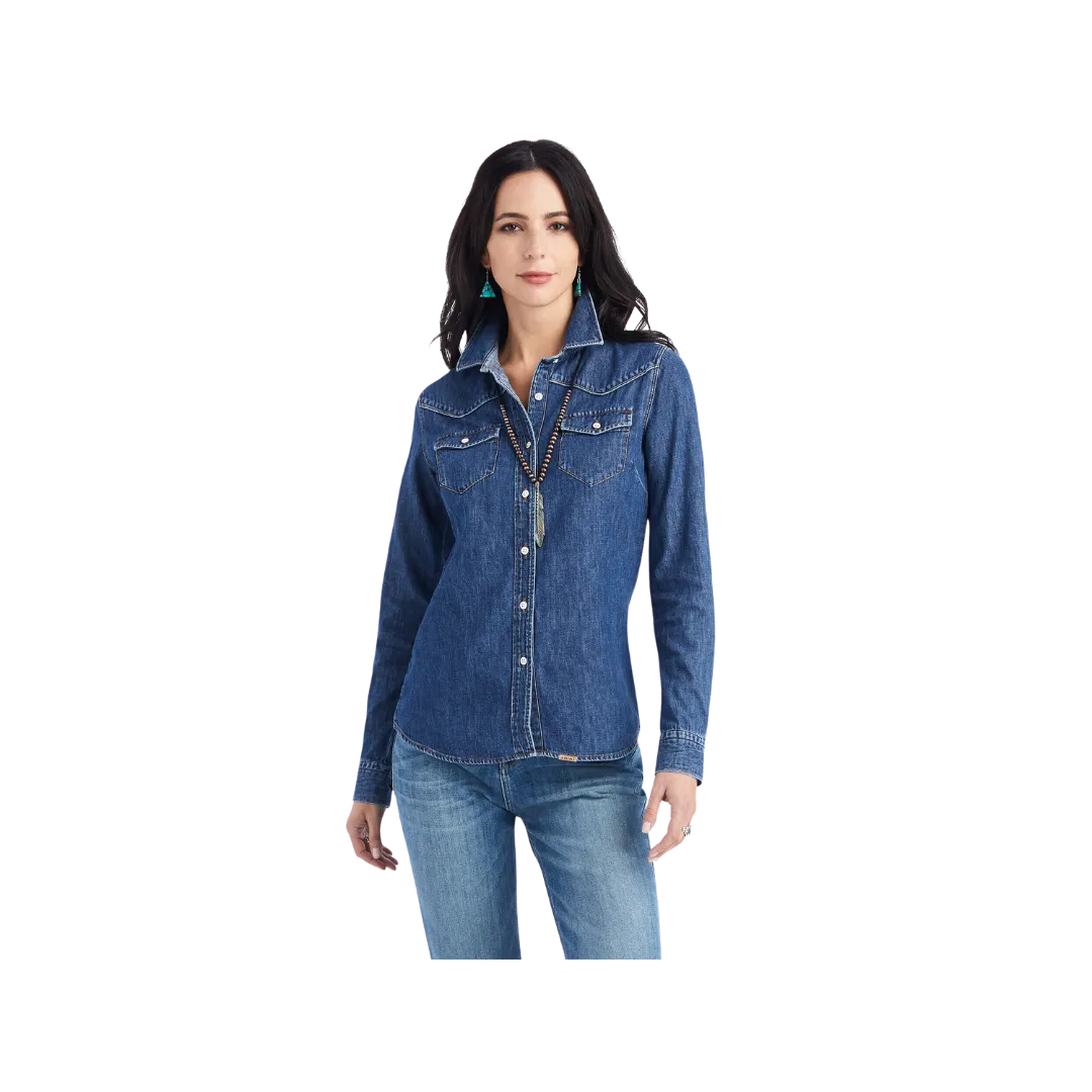 Ariat Women's Farriday Denim Bluelight Shirt