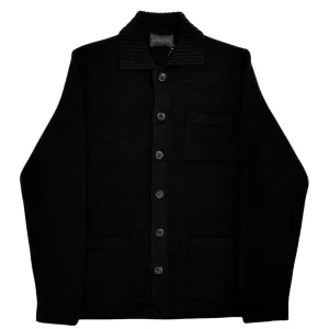 Black Wool Cashmere Overshirt