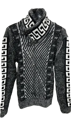 Black Young Republic Men's Sweaters Greek Key Heavy Blend