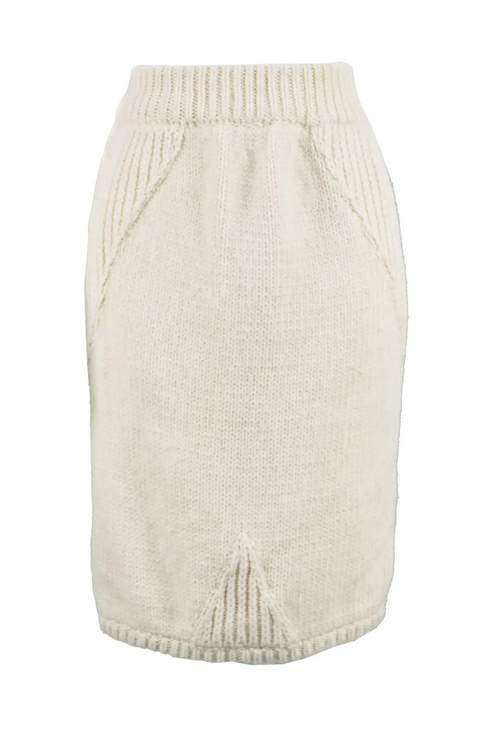 Cable Knit Pencil Skirt, 1980s