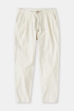 Closed Beige Washed Shore Lightweight Cotton Stretch Vigo Tapered Pant