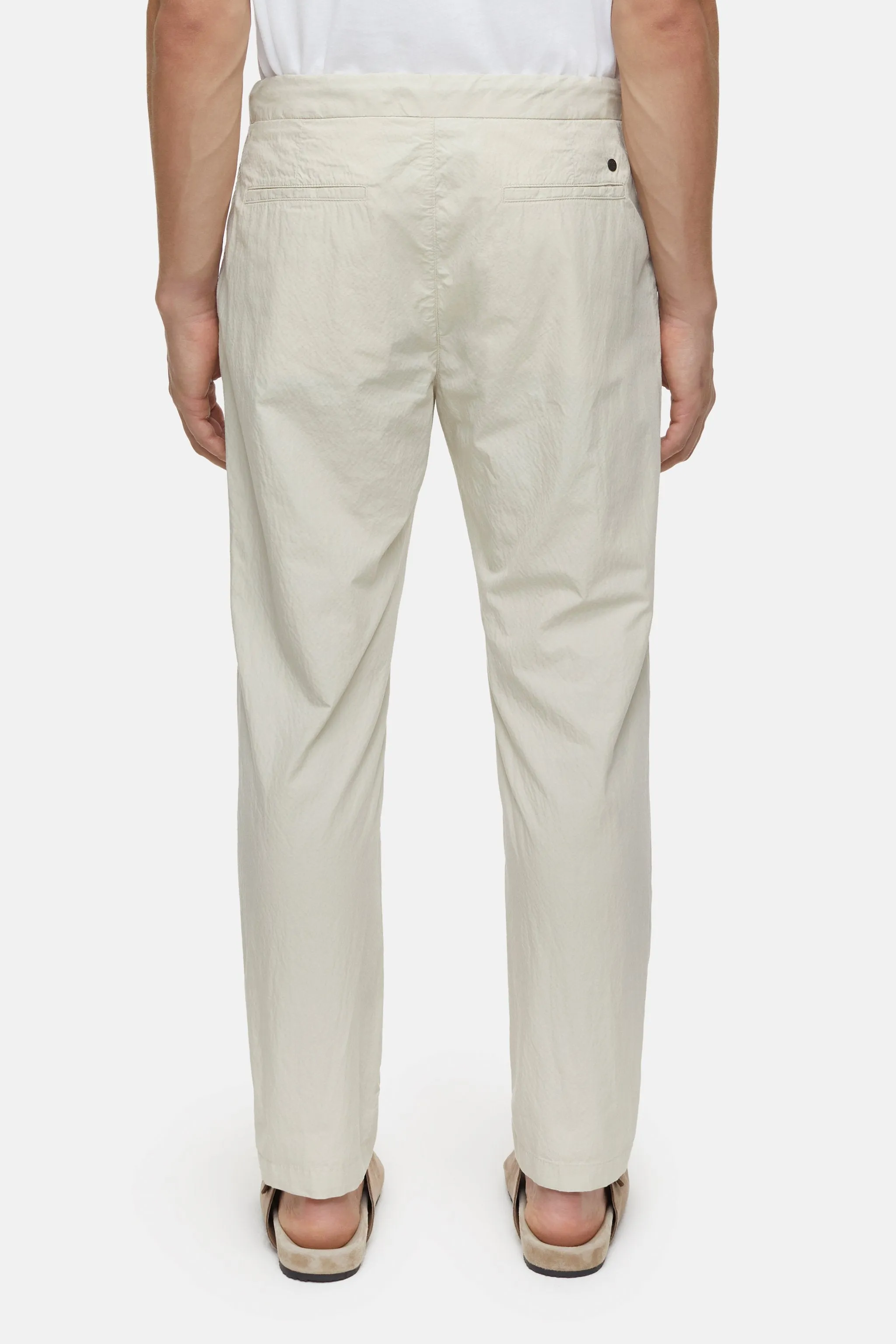 Closed Beige Washed Shore Lightweight Cotton Stretch Vigo Tapered Pant