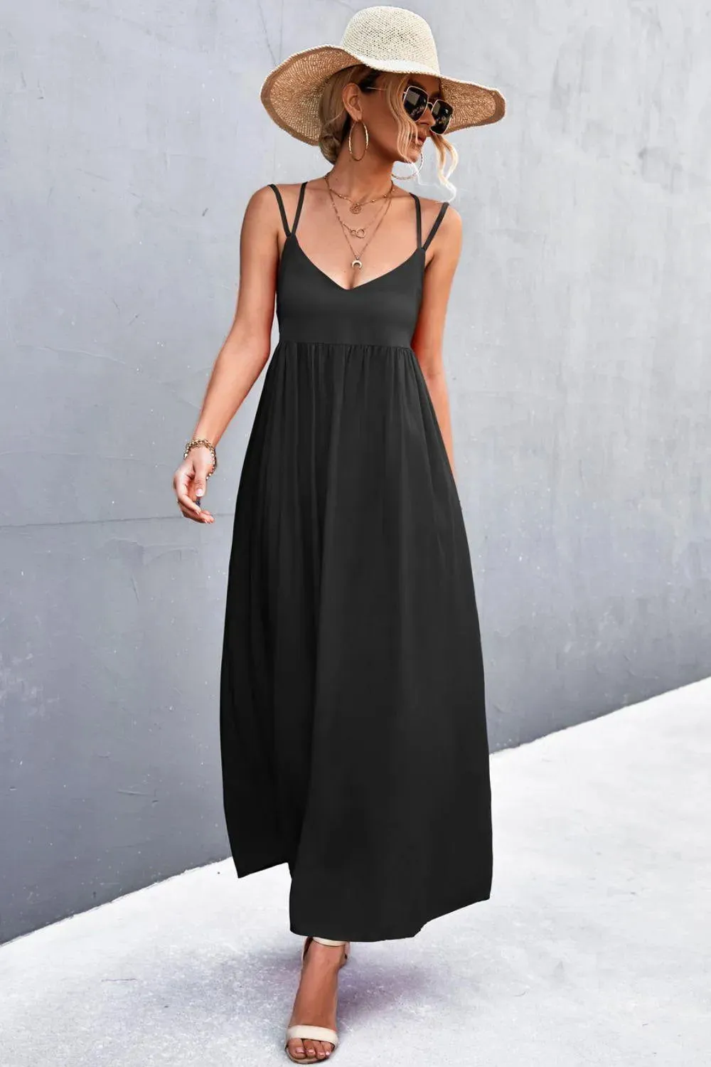 Double Strap Tie Back Dress - Look Chic & Stylish in This Summer Dress