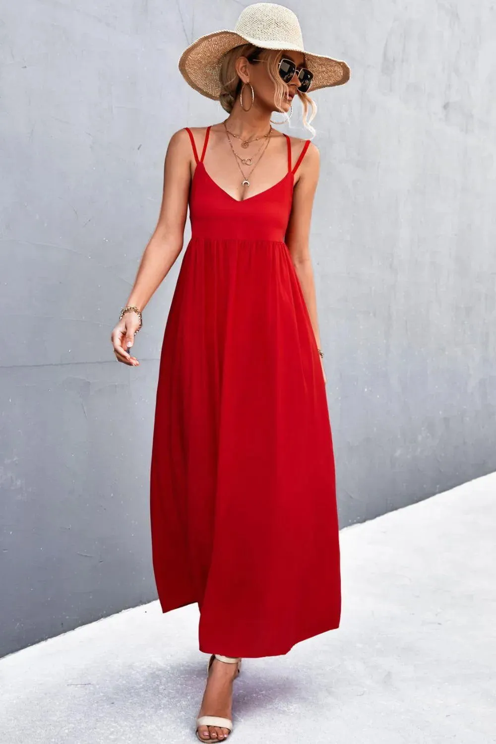 Double Strap Tie Back Dress - Look Chic & Stylish in This Summer Dress