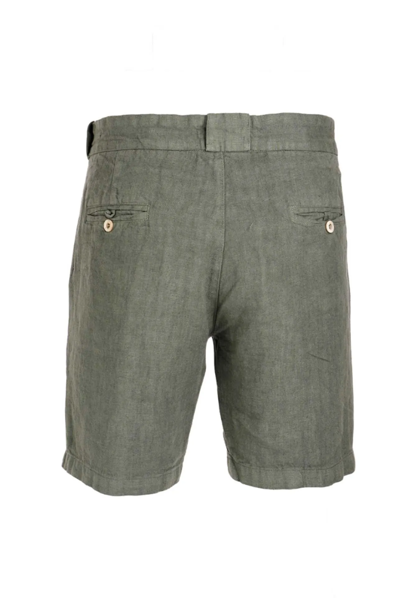 Erasmos Linen Bermuda Shorts