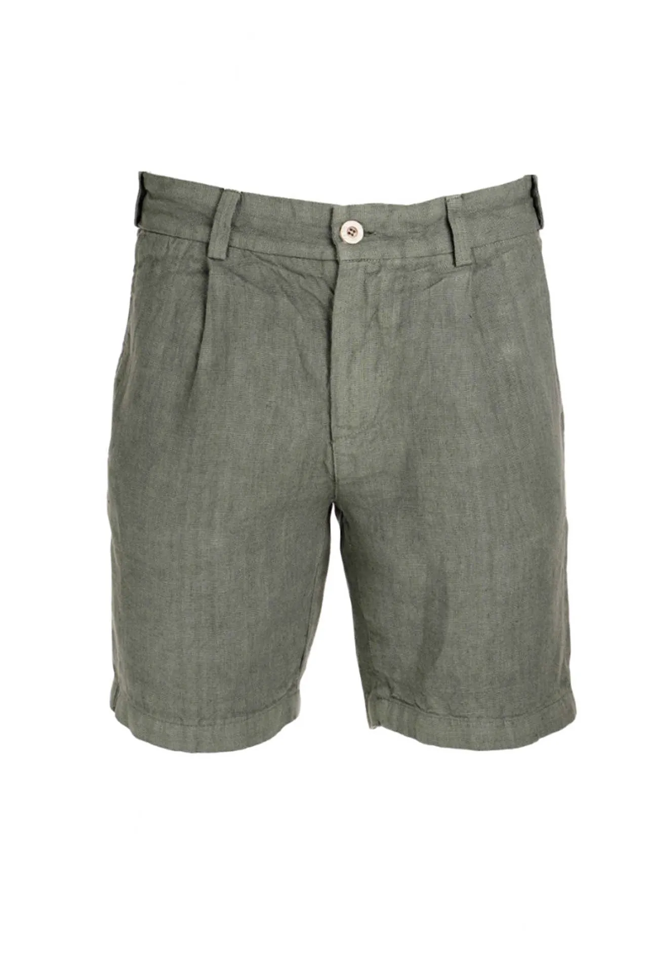 Erasmos Linen Bermuda Shorts