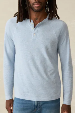 Faherty Men's Cloud Henley Light Blue