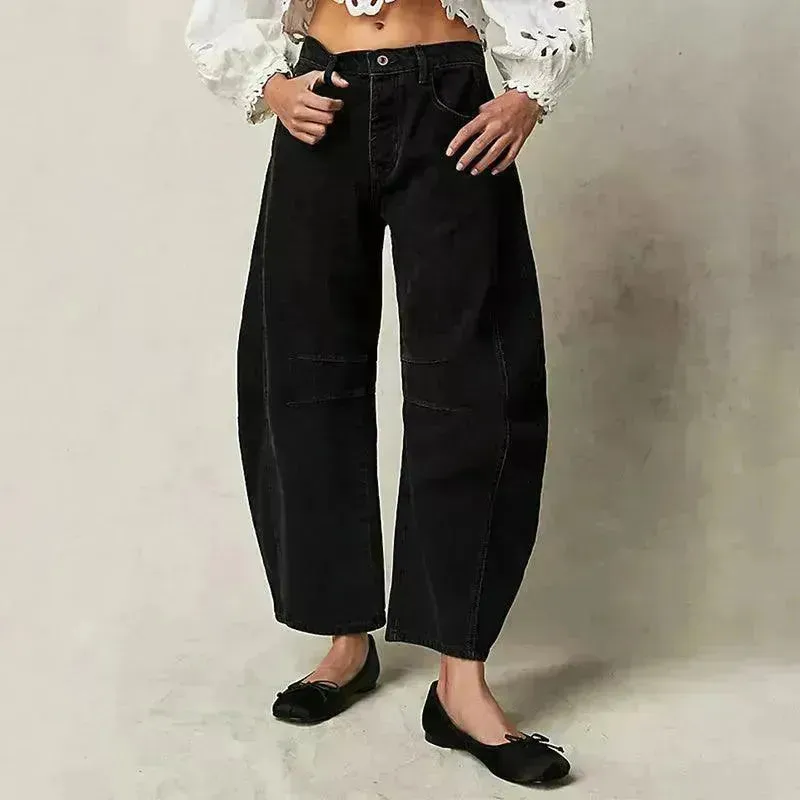 Fashion Loose Wide-leg Pants Summer Sports Straight  Casual Cotton Trousers Women's Trouser Pant