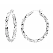 French Twist Hoop Earrings