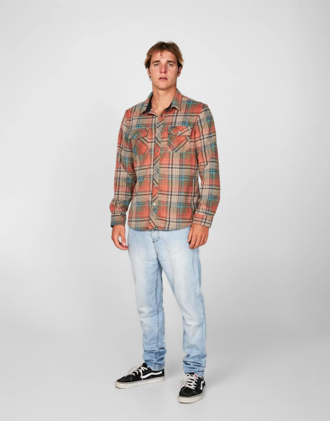 Glacier Plaid Superfleece Flannel Shirt - Canyon Clay