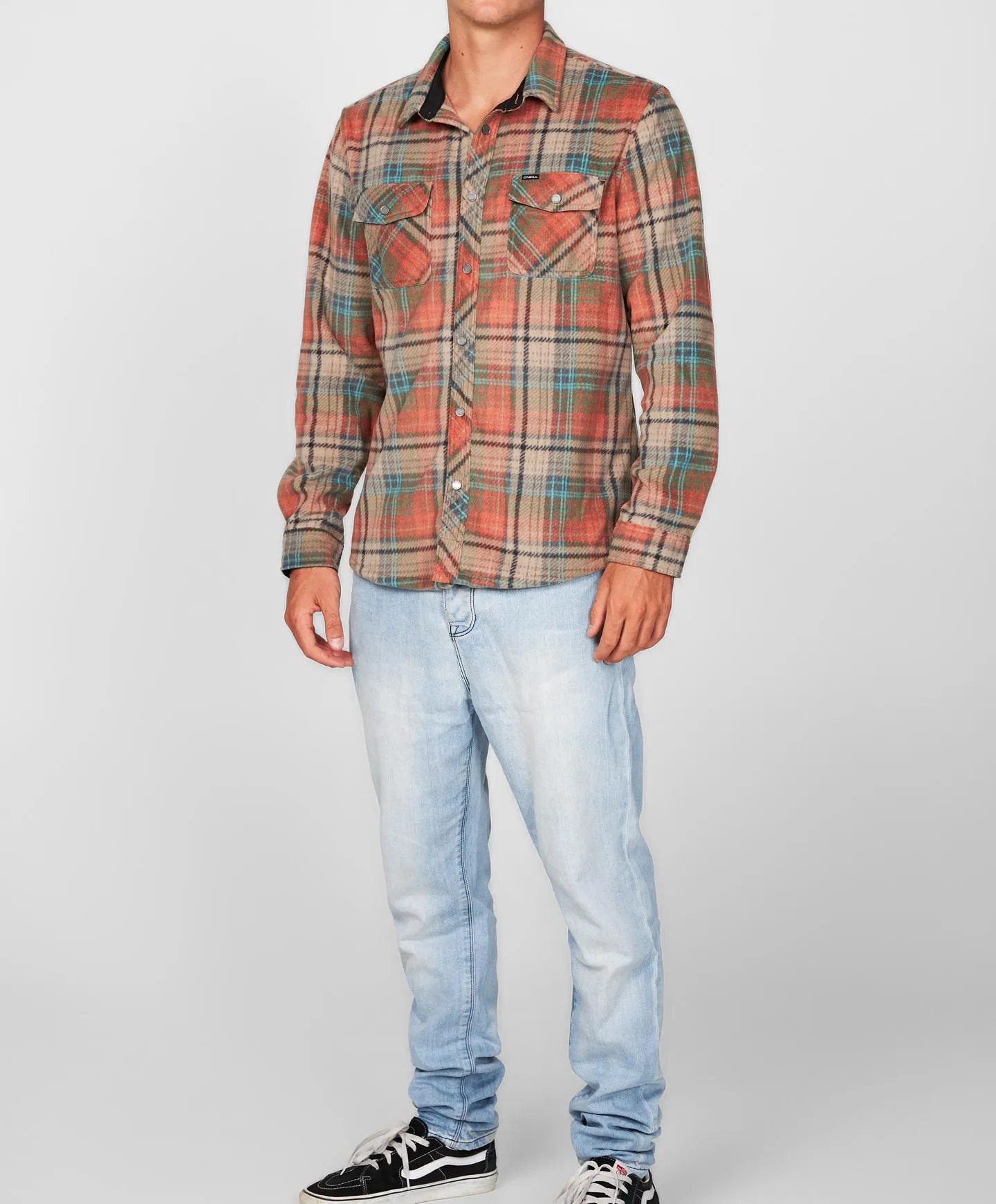 Glacier Plaid Superfleece Flannel Shirt - Canyon Clay