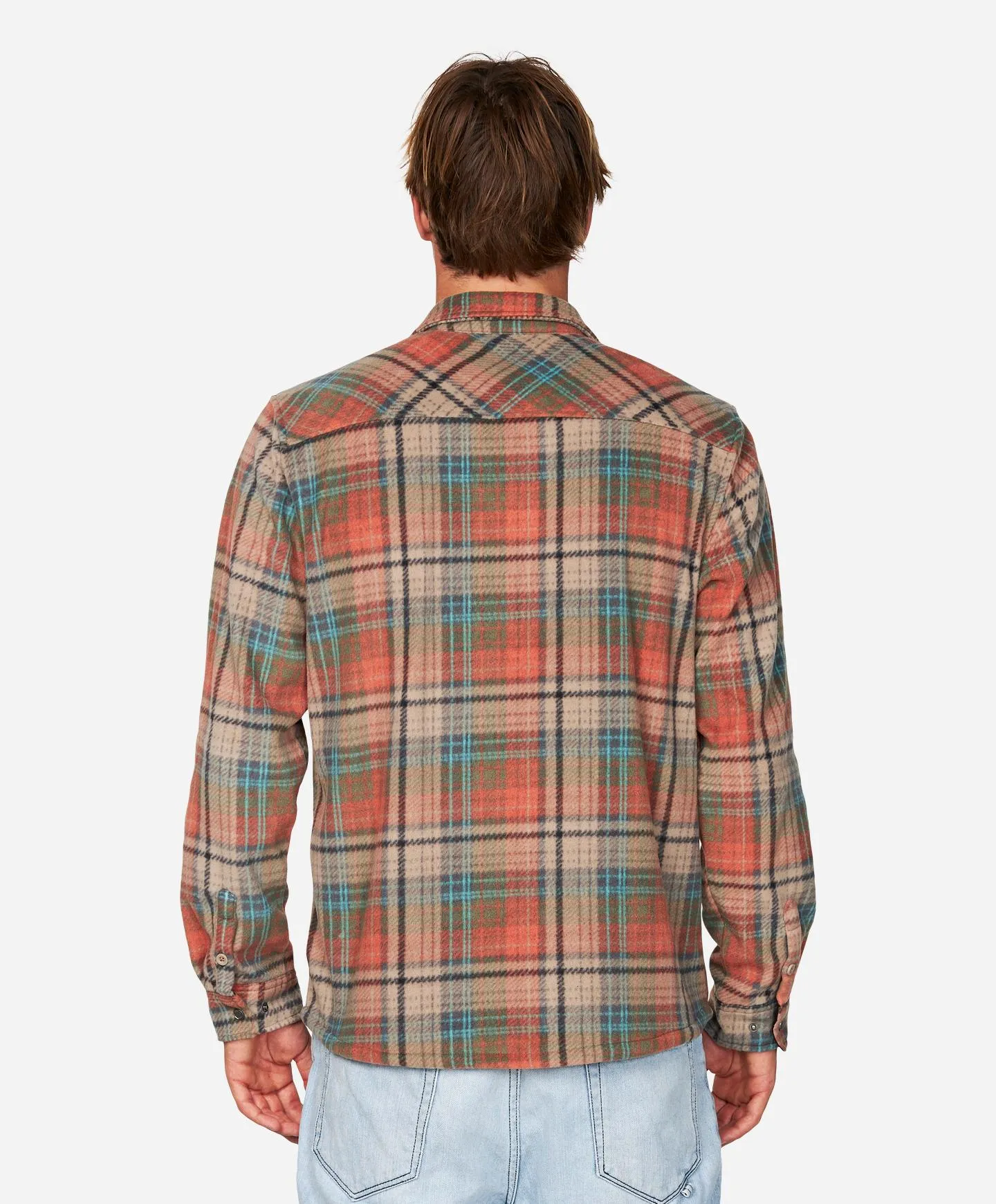 Glacier Plaid Superfleece Flannel Shirt - Canyon Clay