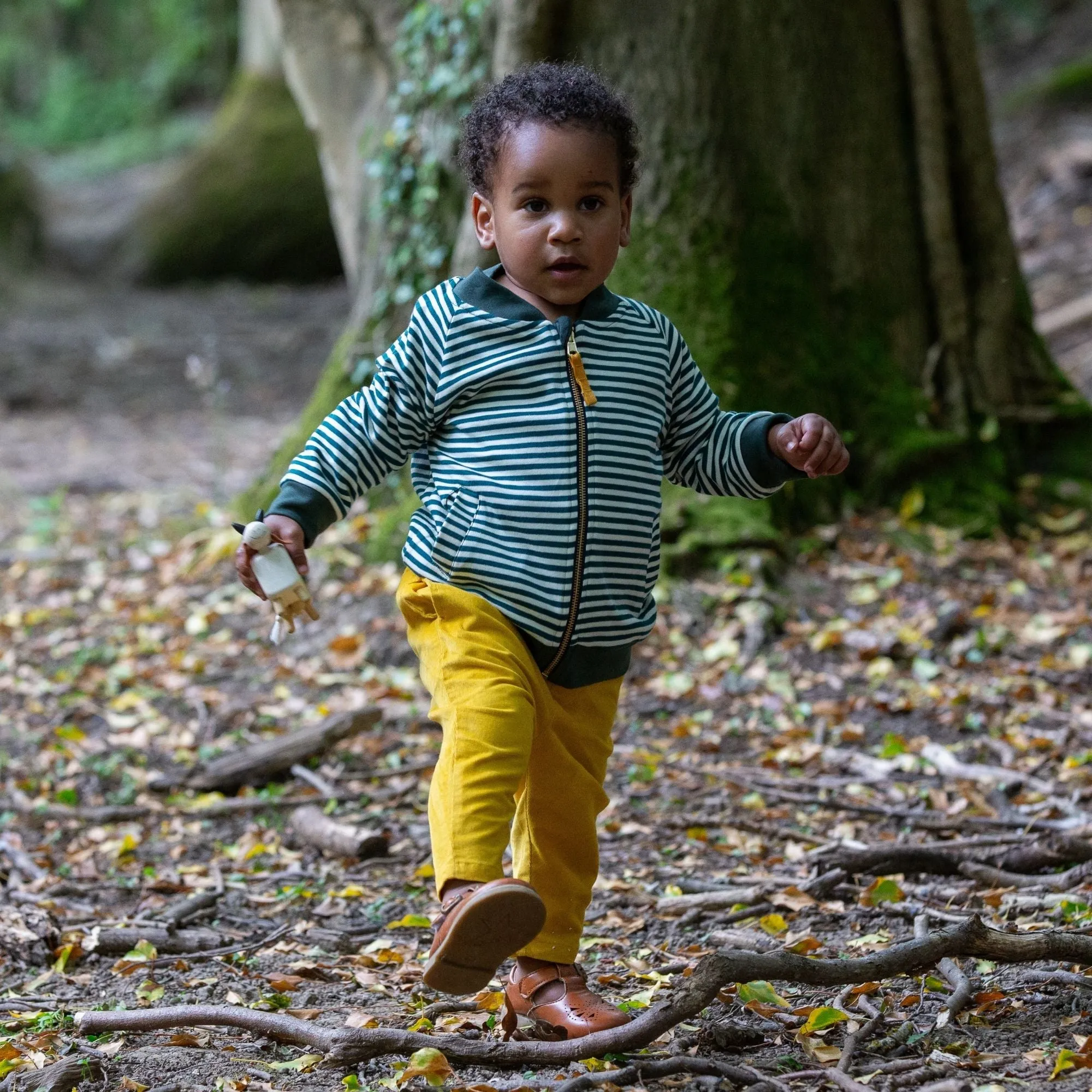 Gold Corduroy Comfy Trousers