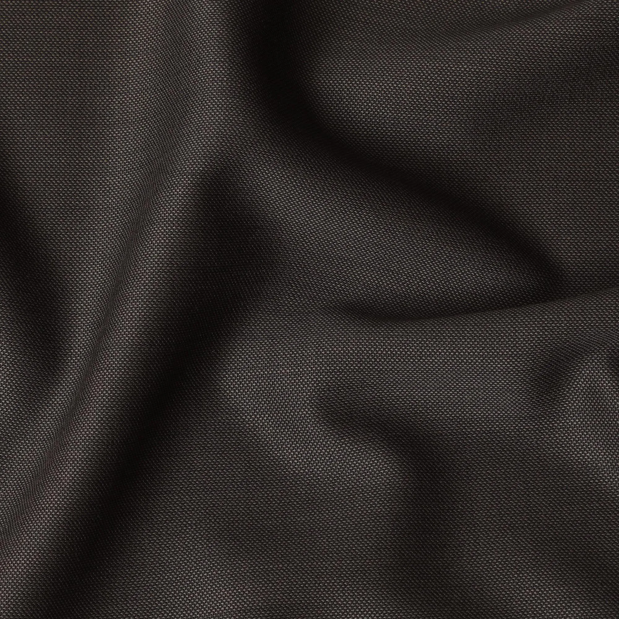 Greyish brown Premium pure Italian Super 120's all wool suiting fabric in self design-D16461