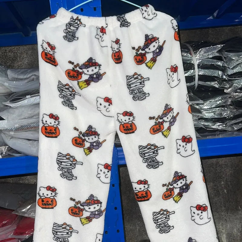 Halloween Kitty Pajama Pants