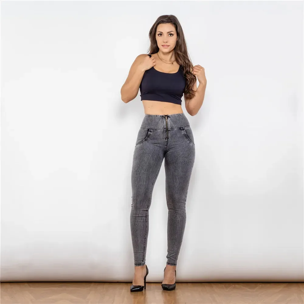 High Waist Women's Sleek Jeans Leggings