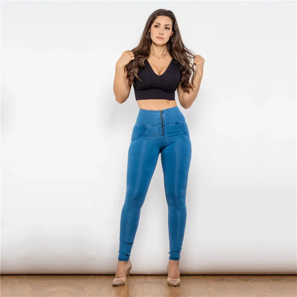 High Waist Women's Sleek Jeans Leggings