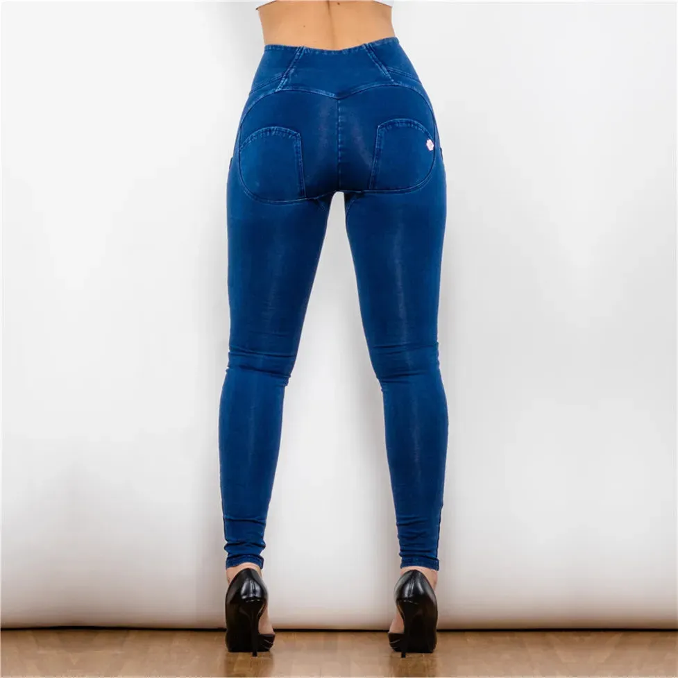 High Waist Women's Sleek Jeans Leggings