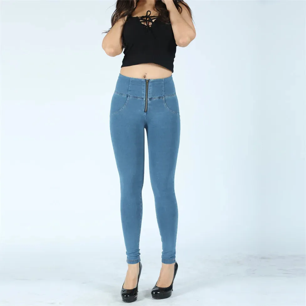 High Waist Women's Sleek Jeans Leggings