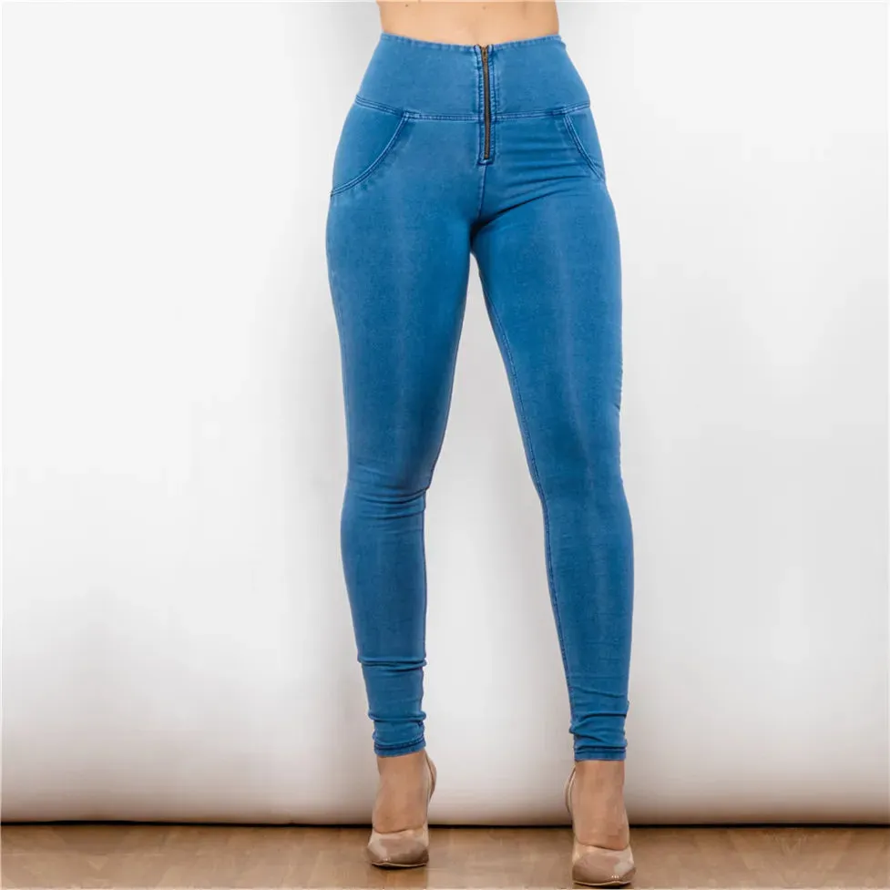 High Waist Women's Sleek Jeans Leggings