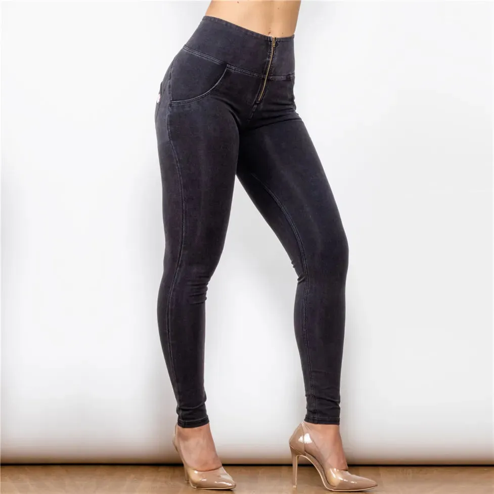 High Waist Women's Sleek Jeans Leggings