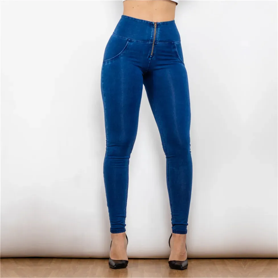 High Waist Women's Sleek Jeans Leggings