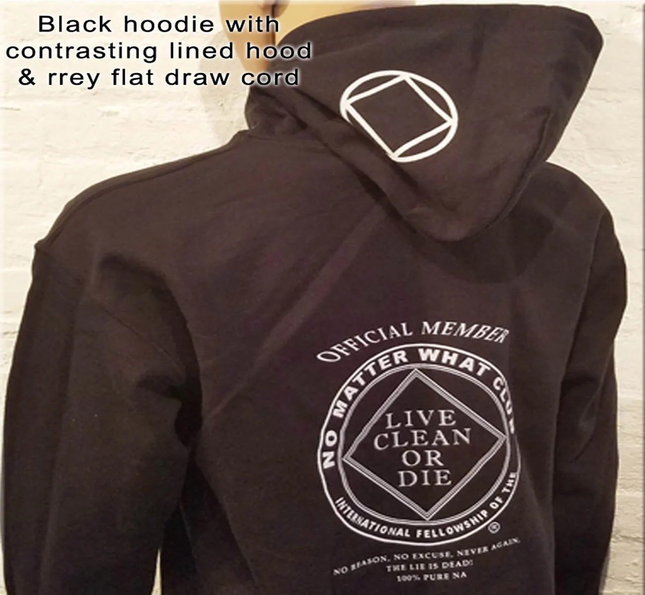 Hoodie - NO MATTER WHAT   Black