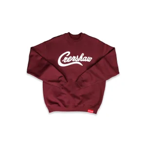 Limited Edition Ultra Crenshaw Crewneck - Burgundy/White