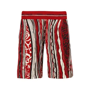 New - COOGI Red-Black Sweater Knit Basketball Shorts