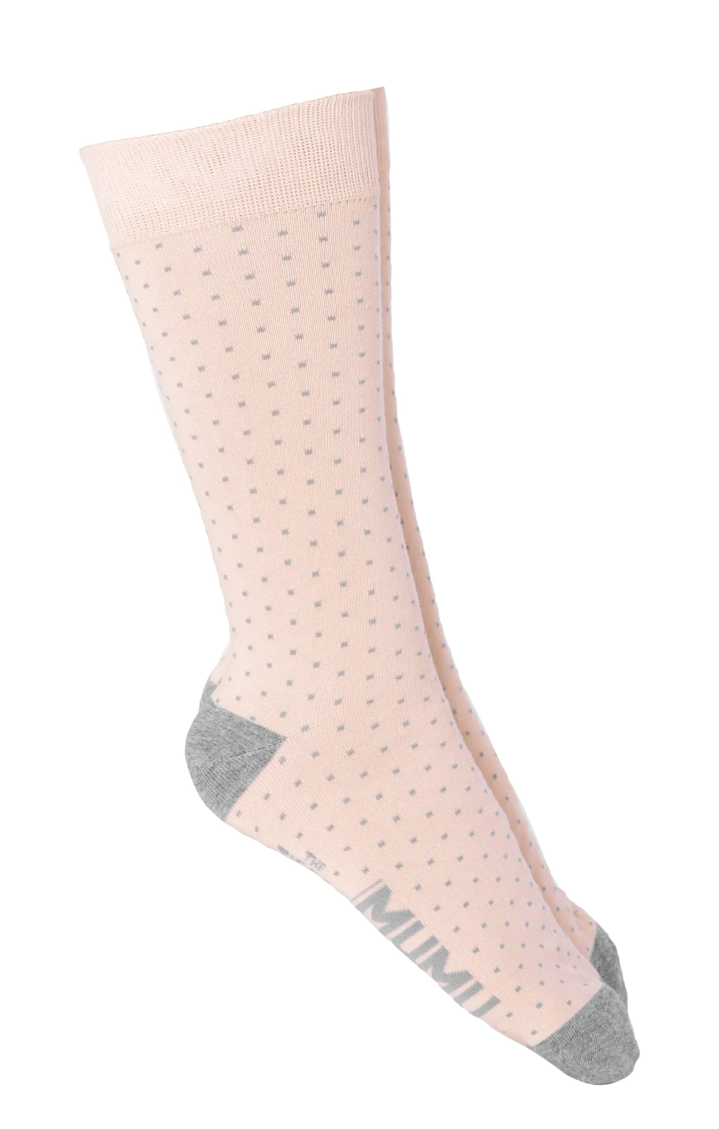 Owen Sock ~ Dusty Blush Dots