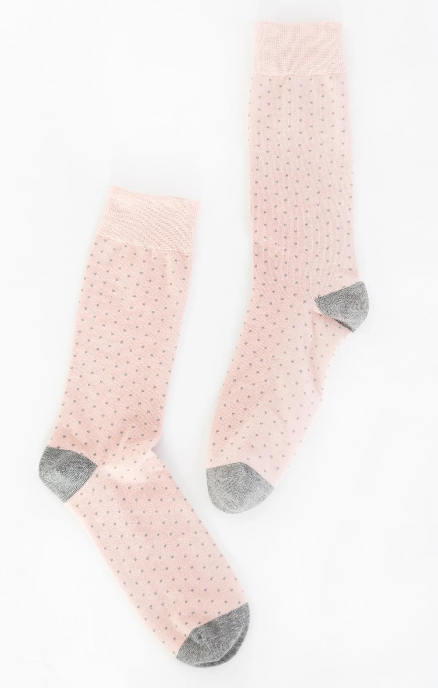 Owen Sock ~ Dusty Blush Dots