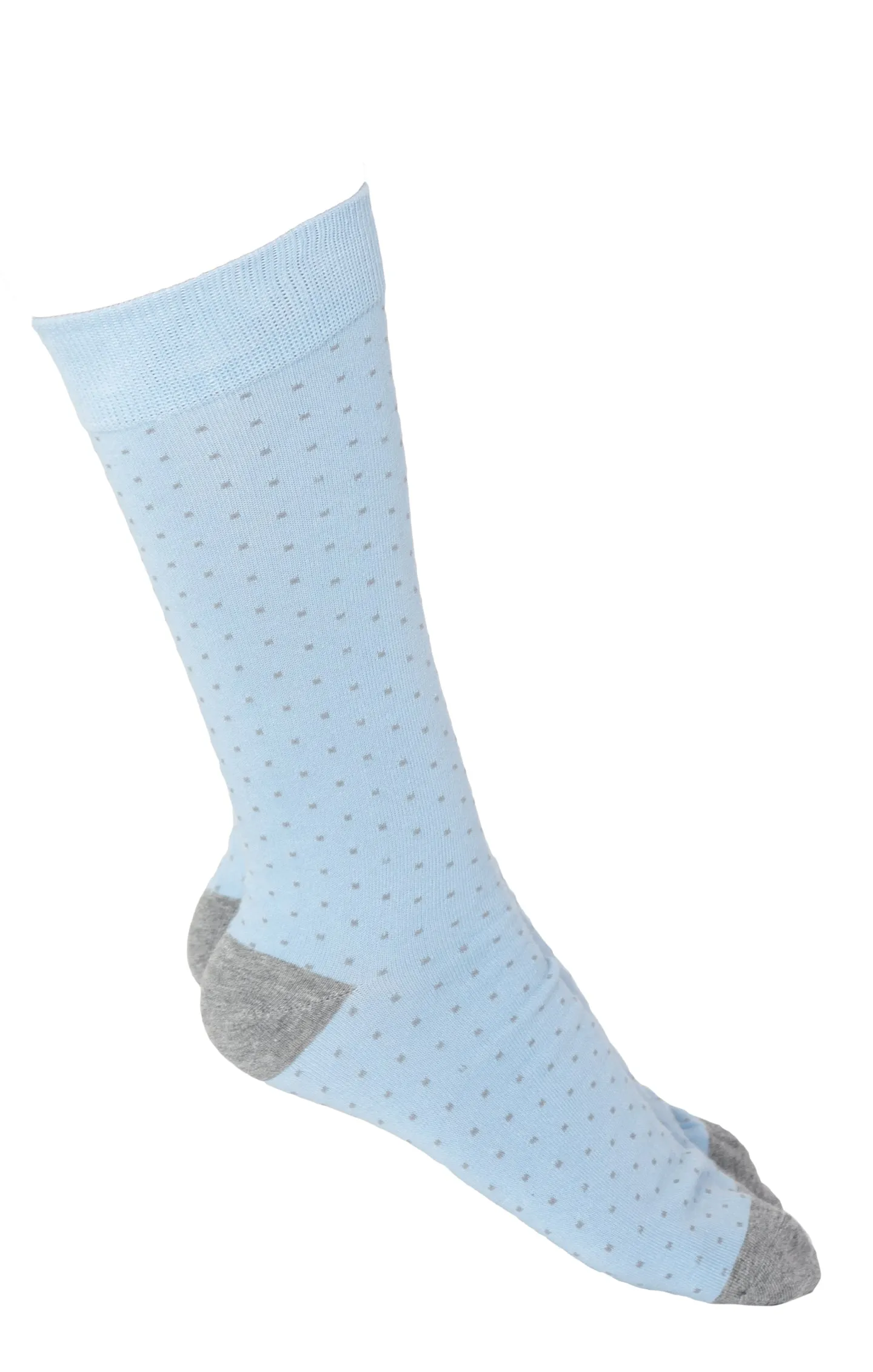 Owen Sock ~ Steel Blue Dots