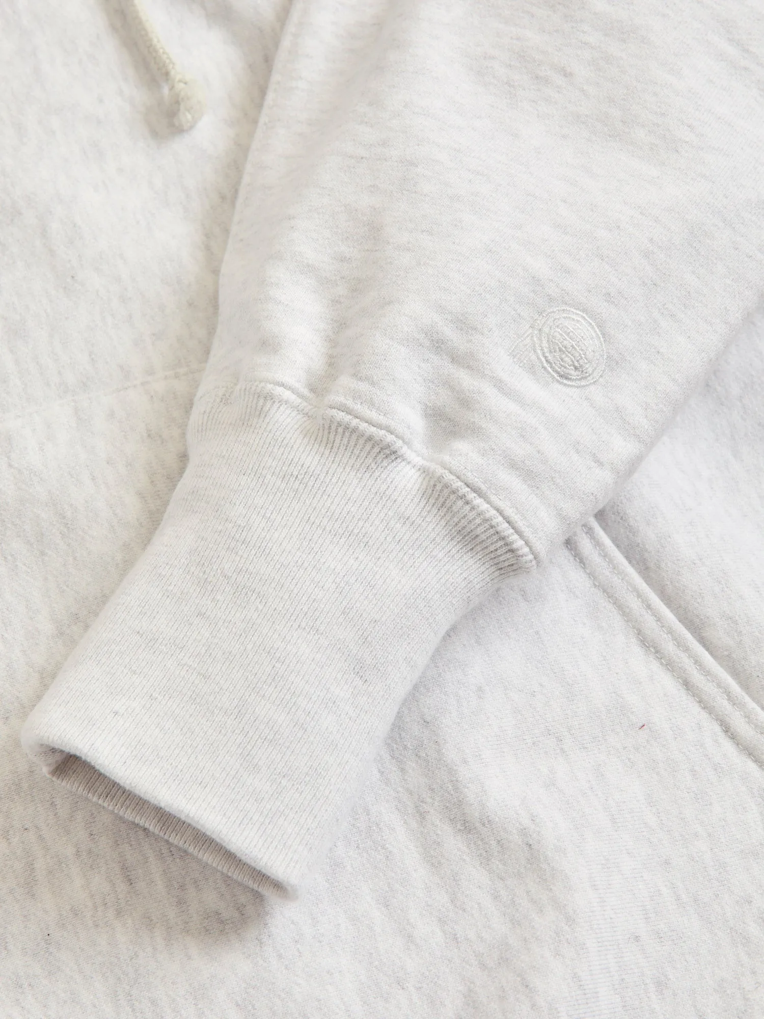 Reverse Weave Heavyweight Pullover Hoodie in Oatmeal