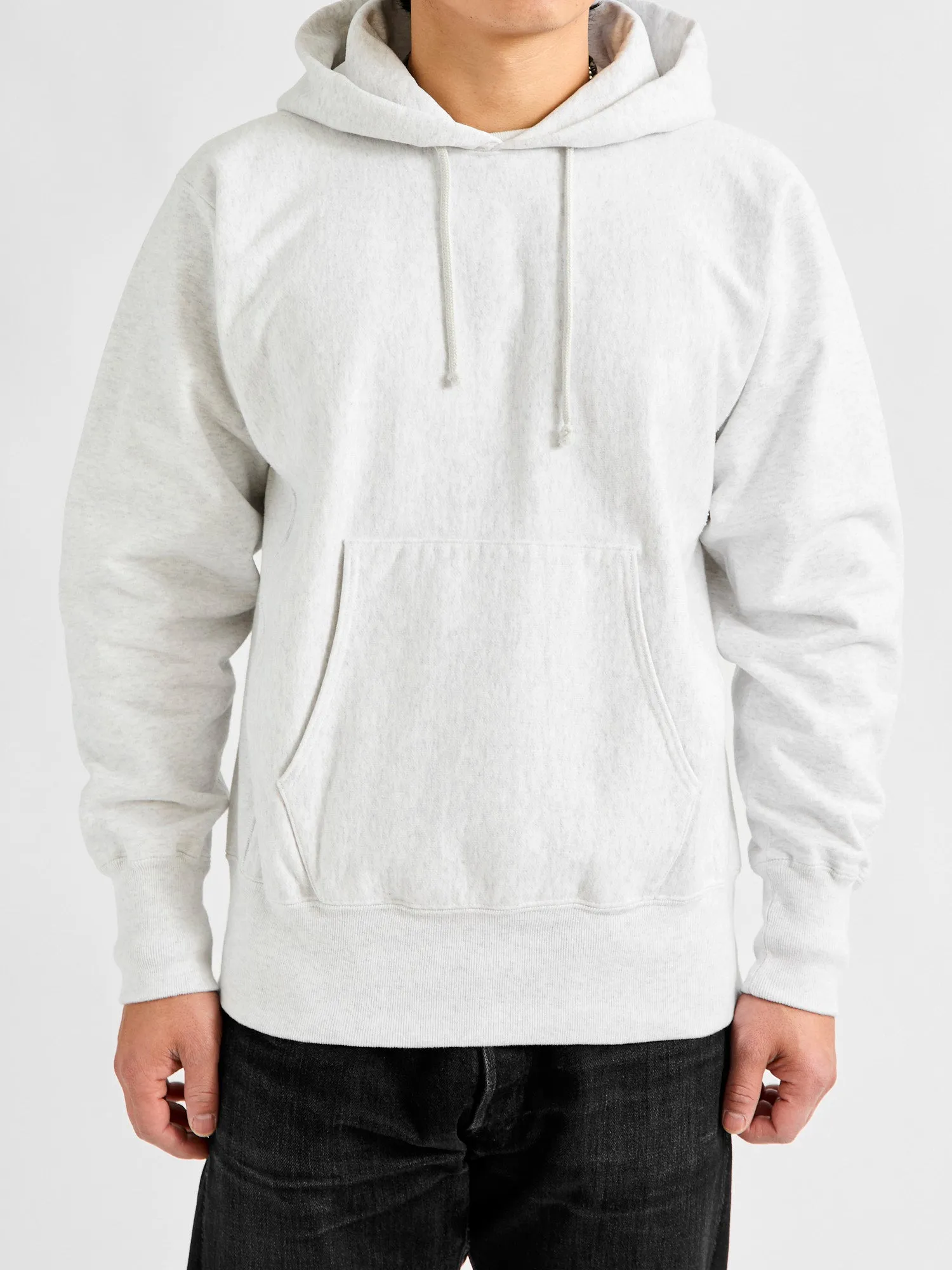 Reverse Weave Heavyweight Pullover Hoodie in Oatmeal