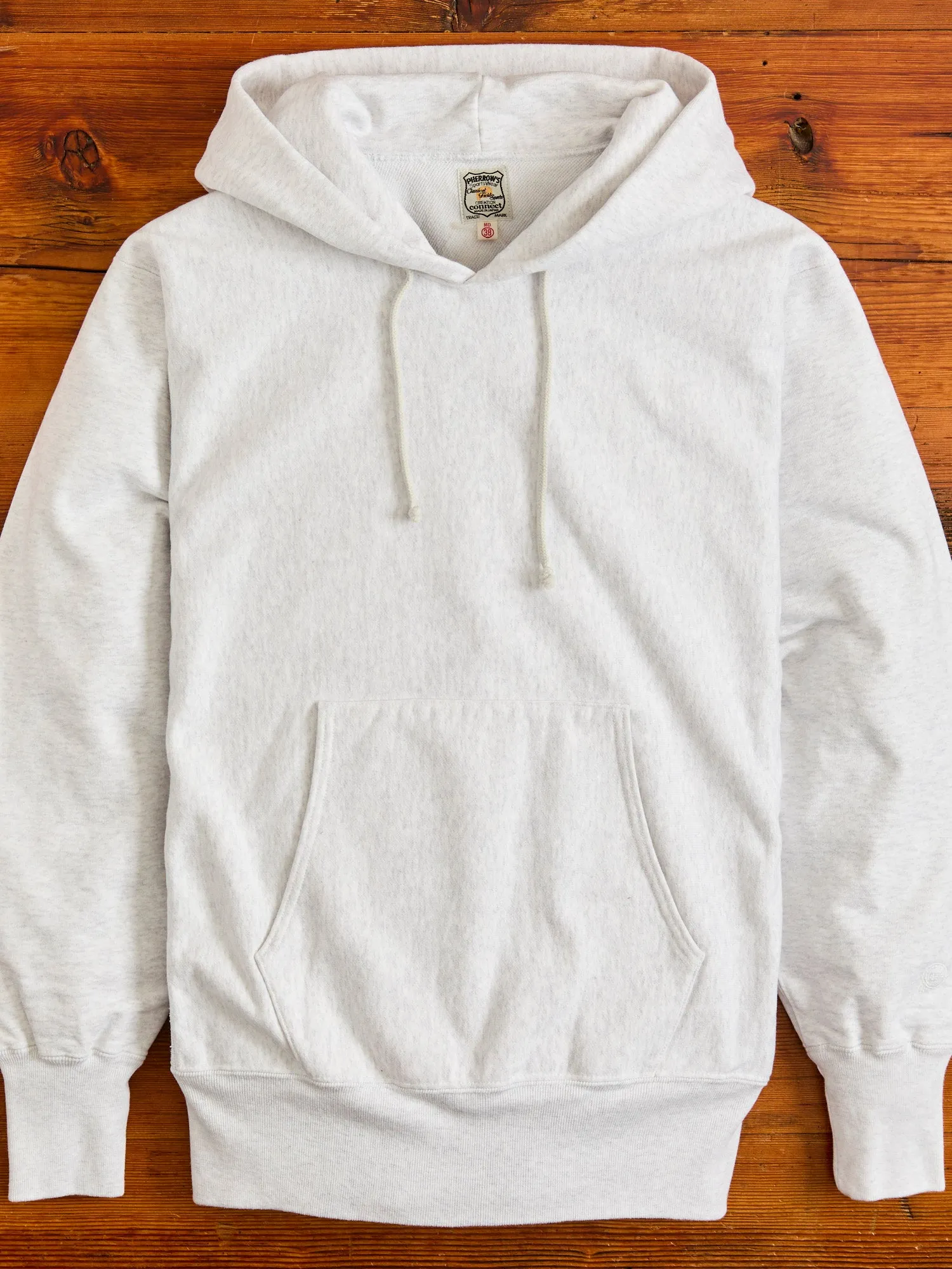 Reverse Weave Heavyweight Pullover Hoodie in Oatmeal