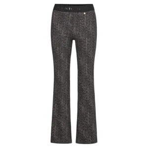 Robell Joella Trousers Brown Herringbone