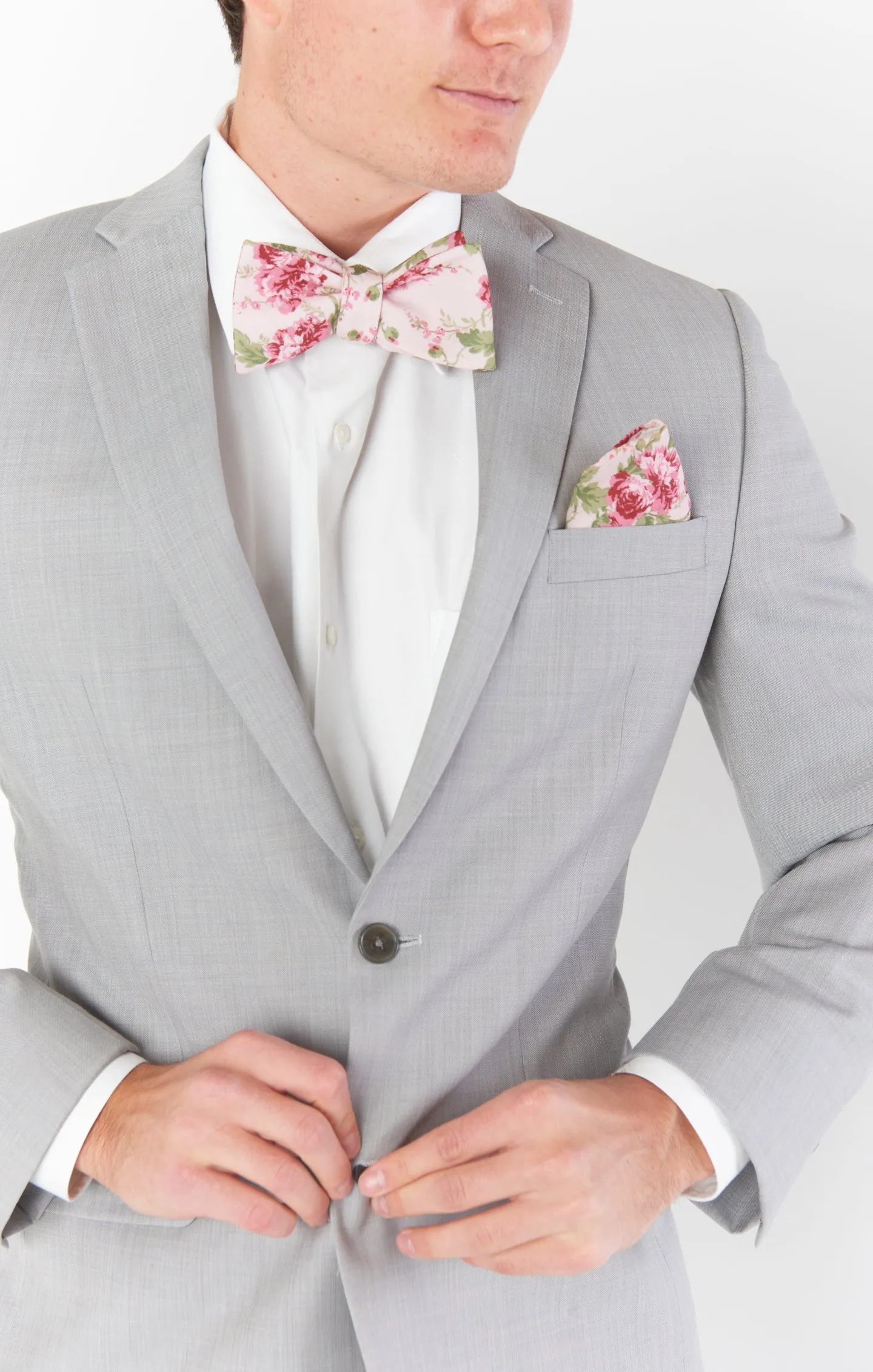 Sam Pocket Square ~ Garden Romantic