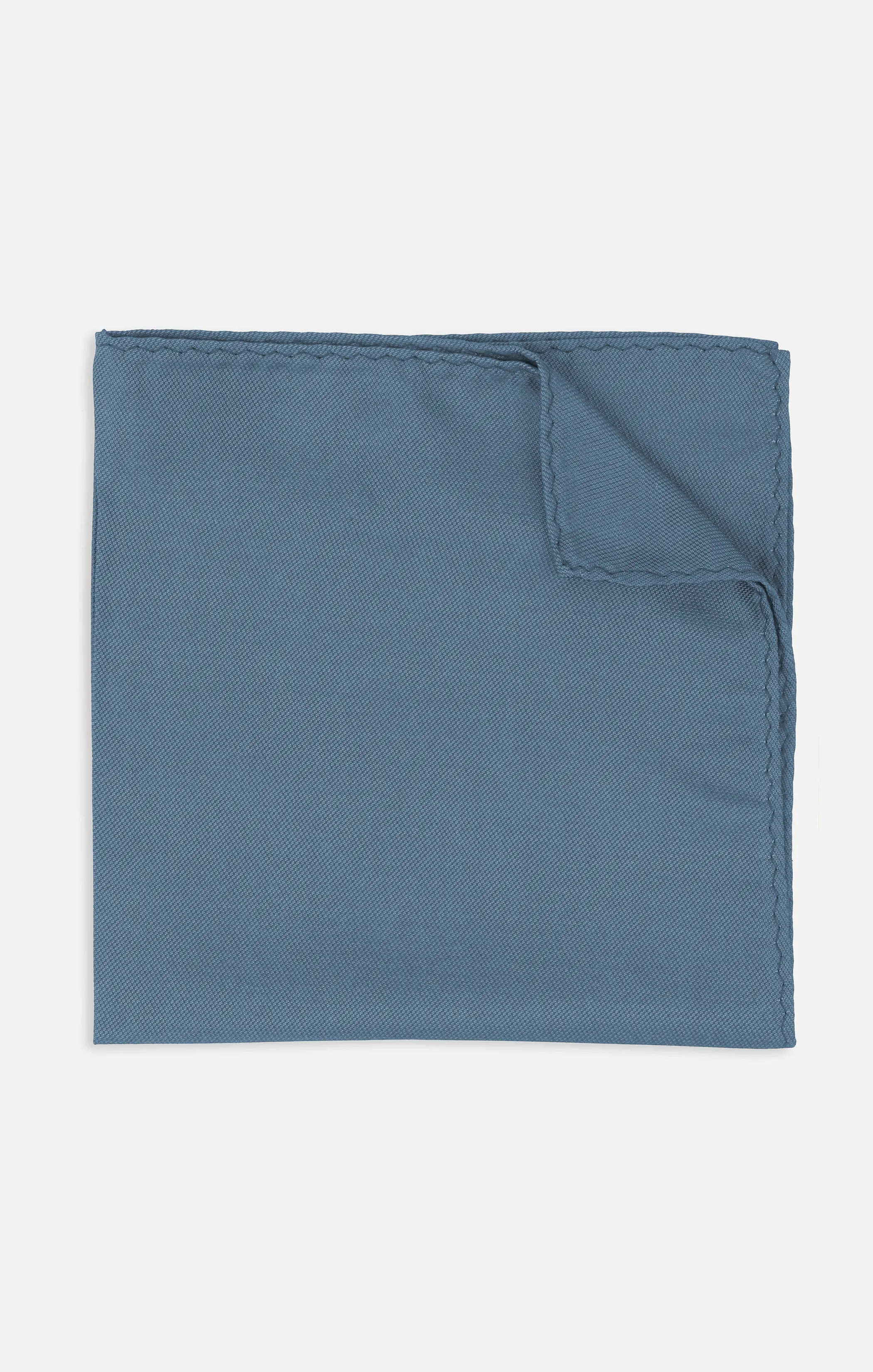 Sam Pocket Square ~ Slate Blue Solid