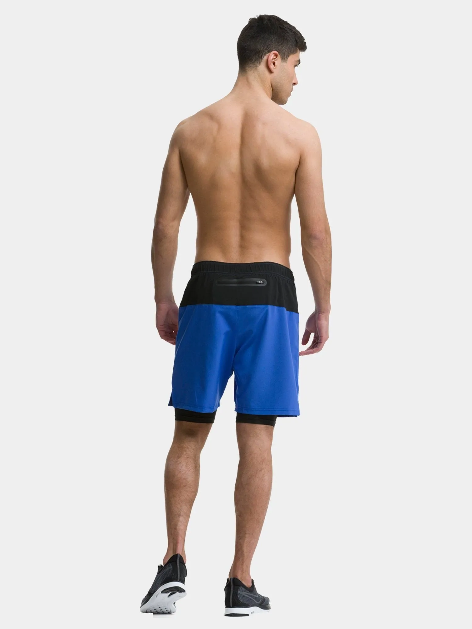 Ultra 2-in-1 Running Short For Men With Back Zip Pocket & Internal Compression Lining