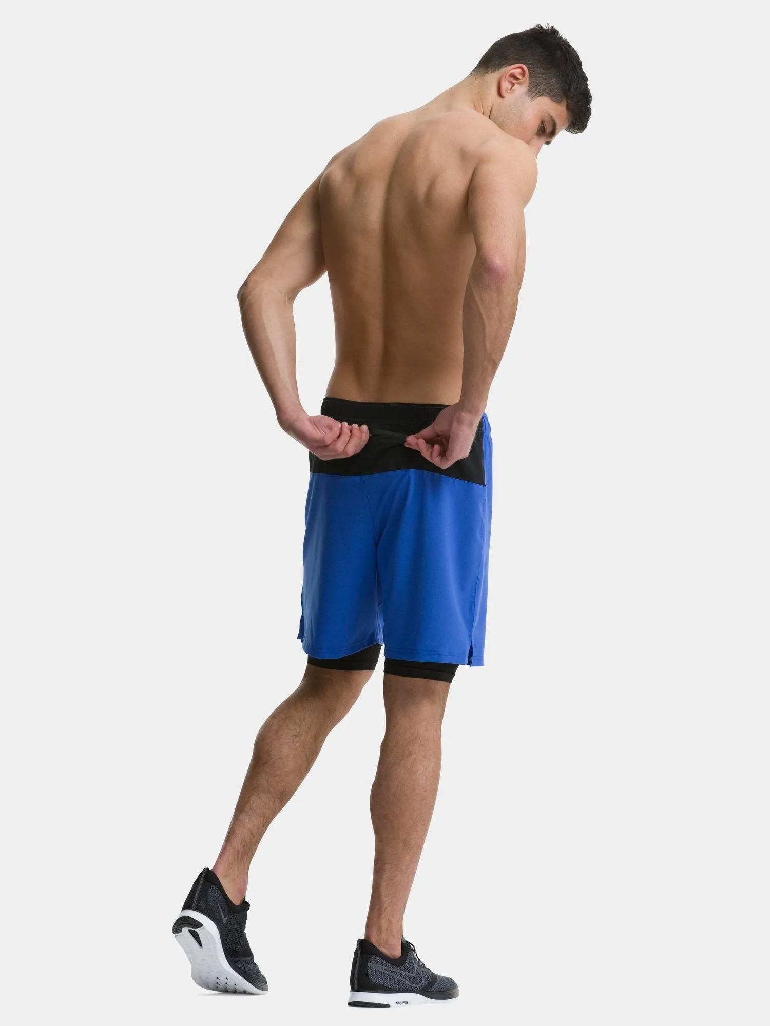 Ultra 2-in-1 Running Short For Men With Back Zip Pocket & Internal Compression Lining