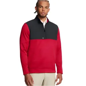 Under Armour Mens Drive Storm ½ Zip Golf Sweatshirt Red/Black