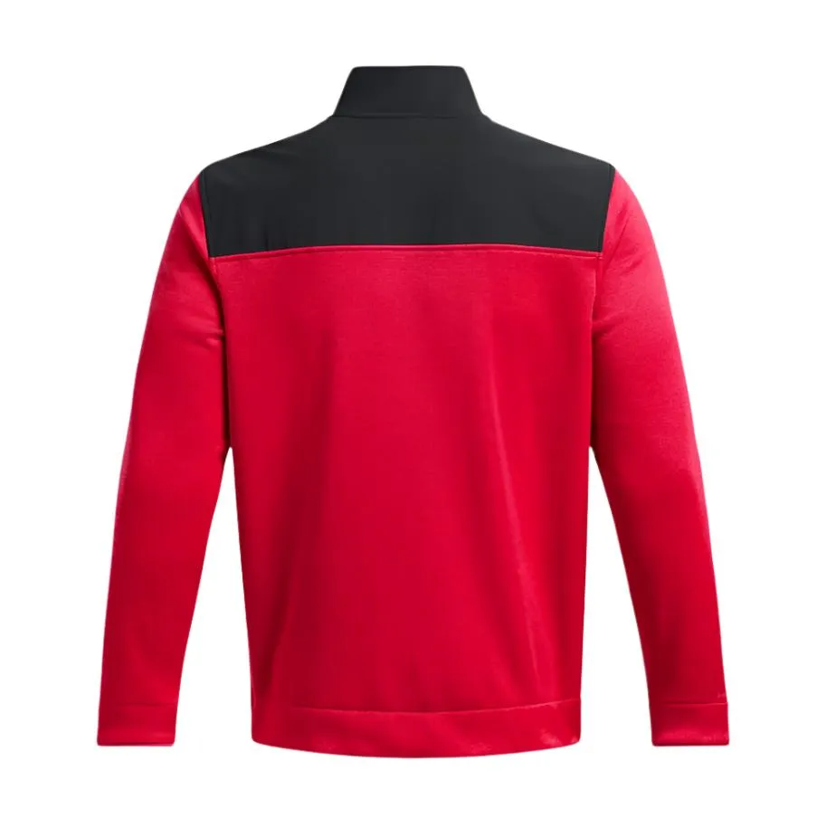 Under Armour Mens Drive Storm ½ Zip Golf Sweatshirt Red/Black